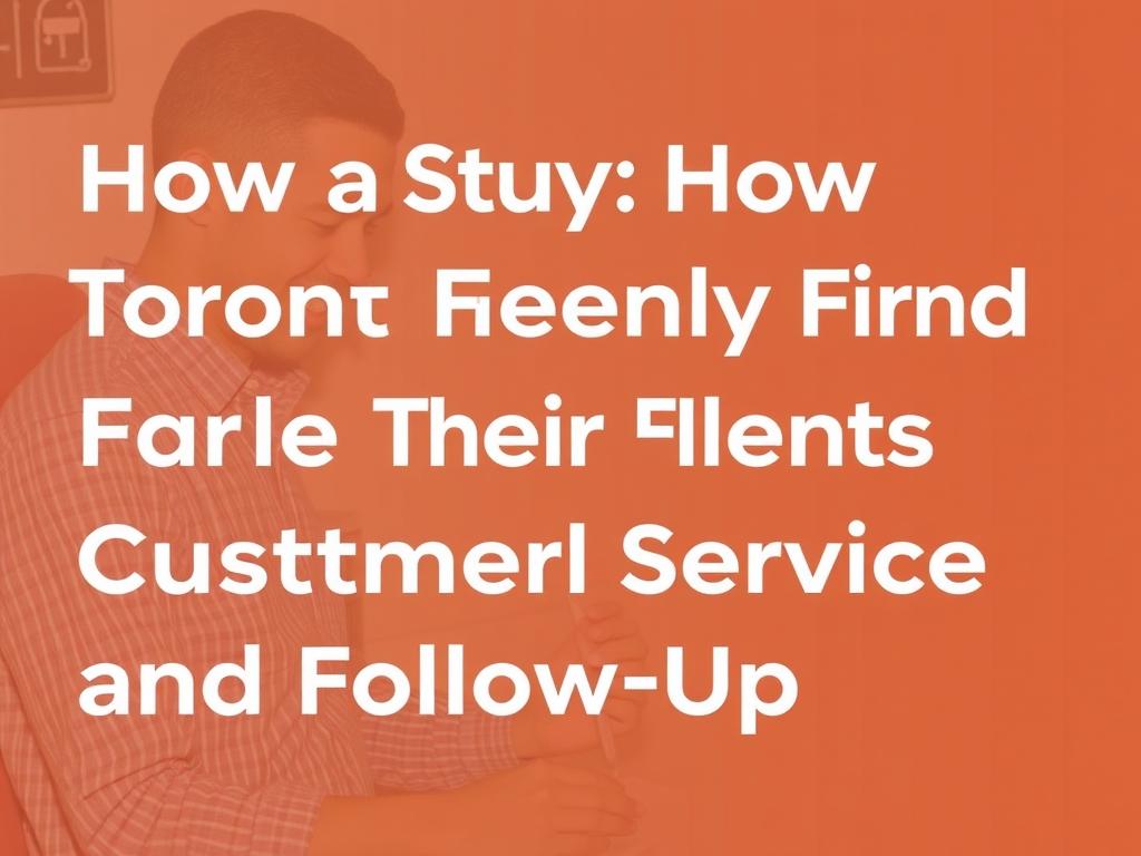     Case Study: How a Toronto Security Firm Doubled Their Clients. Step Four: Exceptional Customer Service and Follow-Up