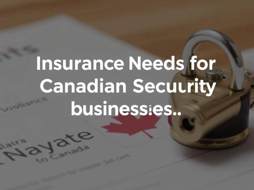     Insurance Needs for Canadian Security Businesses. Regulatory and Licensing Requirements Influencing Insurance in Canada